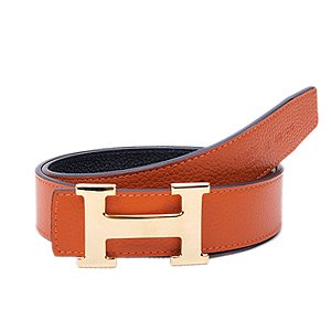 HERMES-H102-BELT 오렌지&블랙(양면벨트)