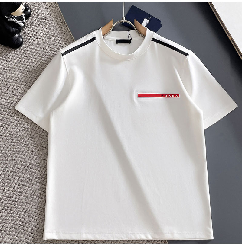PRADA-05047 루이비통 2026SS 봄/여름 최신 크루넥 패션 반팔 티셔츠