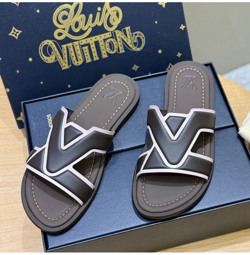 LOUIS VUITTON-05088 루비이통 2026 남성용 클래식 슬리퍼