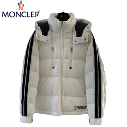 MONCLER-122310 몽클레어 화이트 스트라이프 장식 패딩 남성용