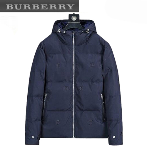 BURBERRY-120210 버버리 네이비 TB 로고 아플리케 장식 패딩 남성용