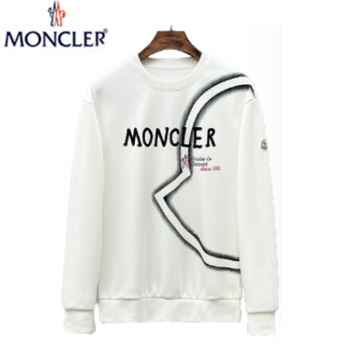 MONCLER-092910 몽클레어 화이트 프린트 장식 스웨트셔츠 남여공용