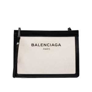 [스페셜오더]BALENCIAGA-발렌시아가 코튼 캔버스 카프스킨 미디엄 클러치