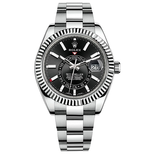 ★[正品완벽재현]ROLEX-326934 롤렉스 SKY-DWELLER 스카이 드웰러 스틸 블랙 홍콩명품시계 42mm