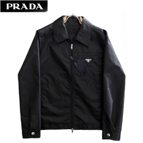 PRADA-03089 프라다 블랙 나일론 바람막이 재킷 남성용