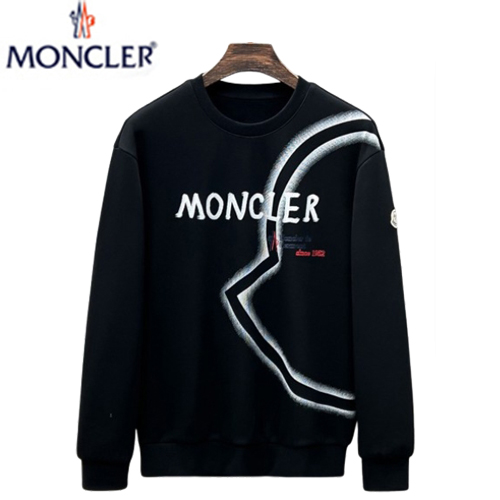 MONCLER-092911 몽클레어 블랙 프린트 장식 스웨트셔츠 남여공용