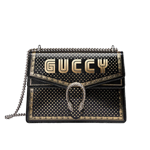 [스페셜오더]GUCCI-400235 1055 구찌 블랙 가죽 Guccy Dionysus 미디엄 숄더 백