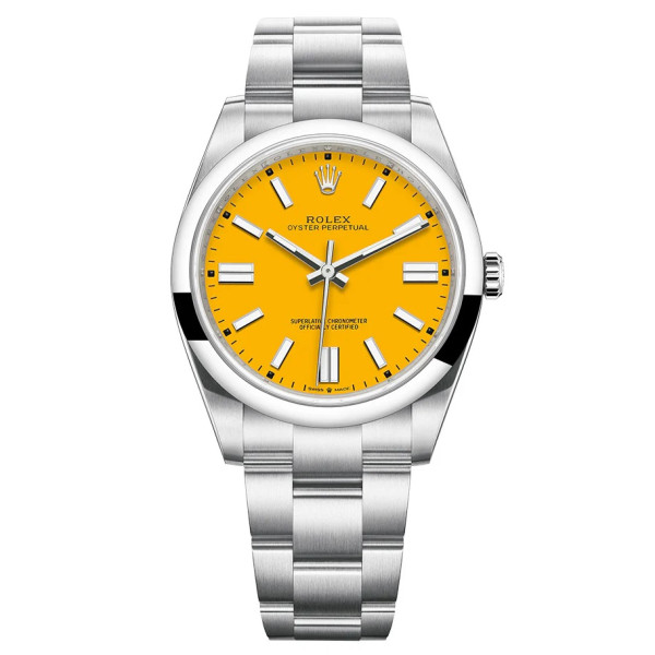 [스페셜오더][CLEAN]롤렉스 Oyster Perpetual 옐로우 904L SS 41mm 1:1 Best Edition-124300-0004