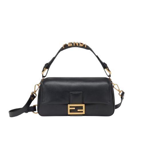 [스페셜오더]FENDI-8BR822 펜디 블랙 미디엄 바게트 백 (스테파노 필라티 협업 컬렉션)