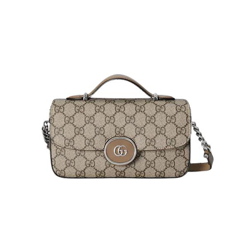 [스페셜오더]GUCCI-739721 9769 구찌 베이지/에보니 GG 쁘띠 스몰 숄더백 27cm