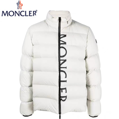 MONCLER-11017 몽클레어 화이트 MONCLER 프린트 장식 패딩 남여공용