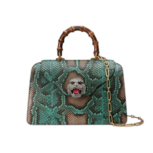 [스페셜오더]GUCCI-495881 3159 구찌 Python 디테일 가죽 탑 핸들 백