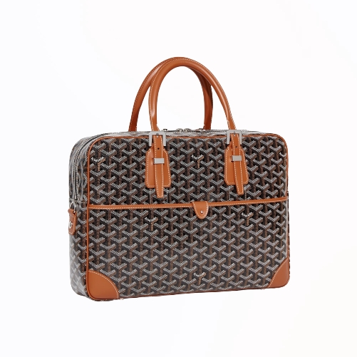 [스페셜오더]GOYARD-고야드 블랙/탄 암바사드 MM 서류 가방 42cm