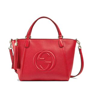 GUCCI-369176 6523 구찌 Soho 스몰 탑 핸들 백 레드