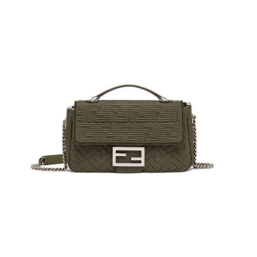 [스페셜오더]FENDI-8BR793 펜디 그린 더블 F 미디 바게트 체인