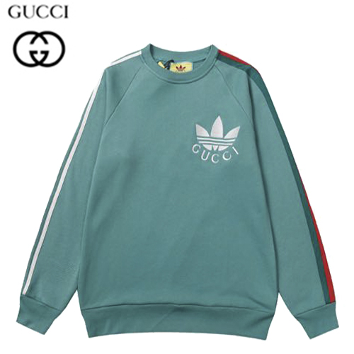 GUCCI-090213 구찌 라이트 블루 아디다스 x 구찌 코튼 저지 스웨트셔츠 남여공용