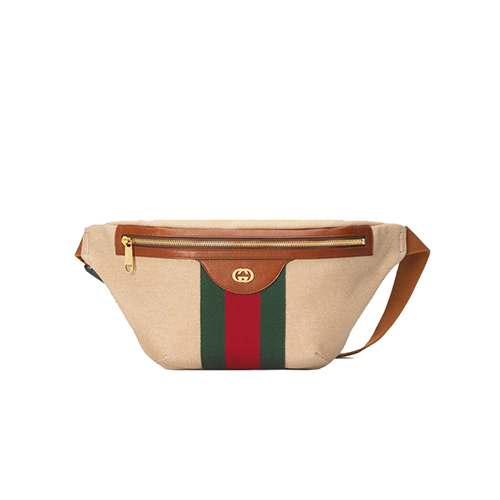 GUCCI-575082 9685 구찌 베이지 빈티지 캔버스 벨트백