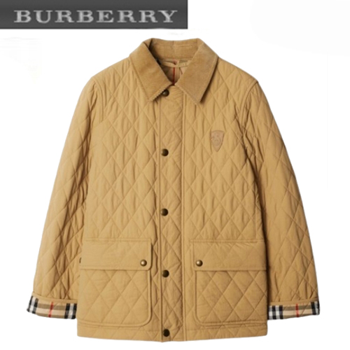 BURBERRY-80979961 버버리 샌드 퀼팅 나일론 재킷 여성용