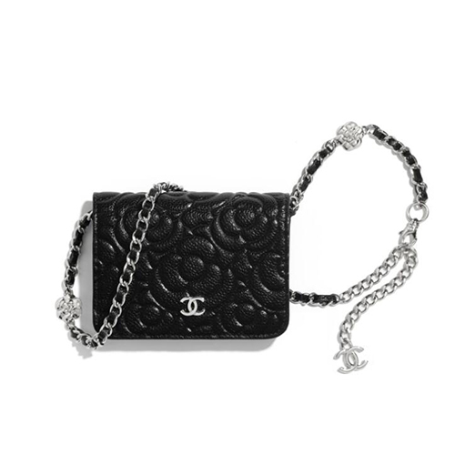 [스페셜오더]CHANEL-AP1770 샤넬 블랙 그레인드 카프스킨 실버 메탈 벨트 백