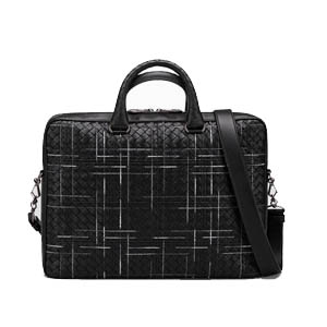 [스페셜오더]BOTTEGA VENETA-481087 보테가 베네타 블랙 인트레치아토 나파 아틀라스 브리프케이스