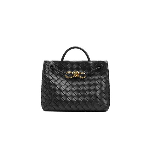 [스페셜오더]BOTTEGA VENETA-743568 보테가 베네타 블랙 안디아모 스몰 탑 핸들 백 25CM