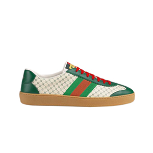 GUCCI-538713 3160 구찌 화이트 GG 가죽 Gucci-Dapper Dan 스니커즈