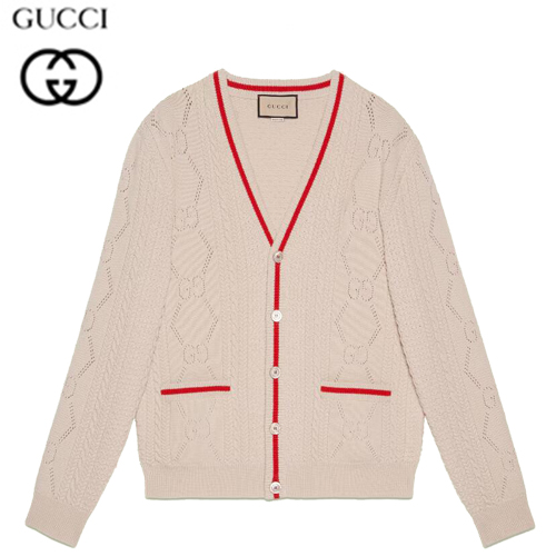 GUCCI-696574 9176 구찌 아이보리 GG 니트 울 가디건