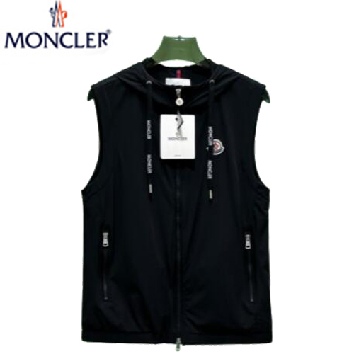 MONCLER-032315 몽클레어 블랙 나일론 바람막이 조끼 남여공용