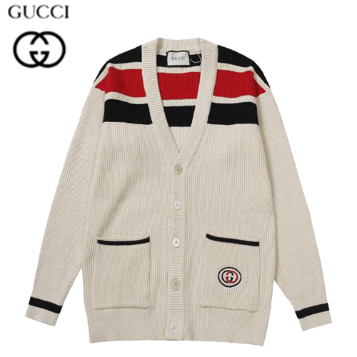 GUCCI-082616 구찌 아이보리 스트라이프 장식 가디건 남여공용