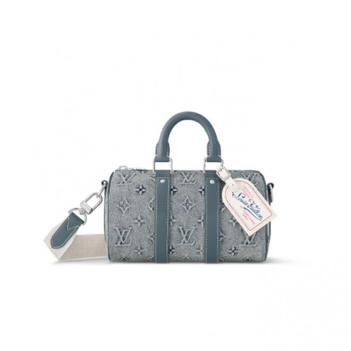 [스페셜오더]LOUIS VUITTON-M22762 루이비통 블루 모노그램 워싱 데님 키폴 반둘리에 25 숄더백