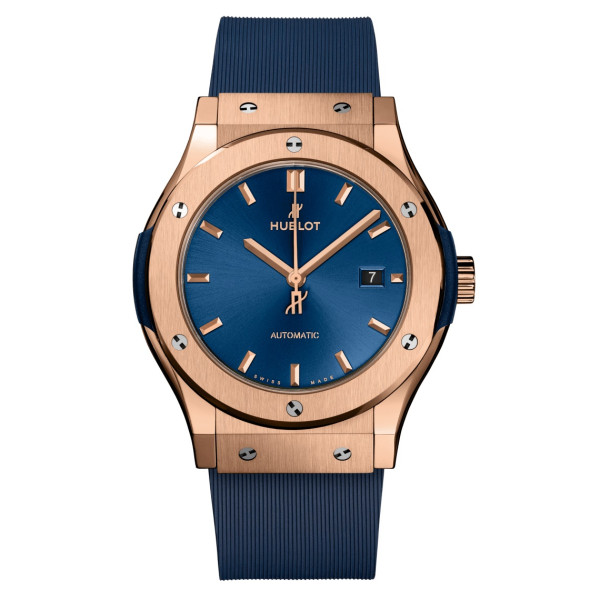 [스페셜오더][HBF]Hublot-클래식 퓨전 킹 골드 블루 이미테이션시계 42mm 1:1 Best Edition - 542.OX.7180.RX