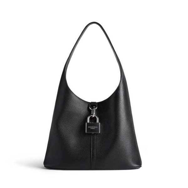 [스페셜오더]BALENCIAGA-771636 발렌시아가 블랙 LOCKER 미디엄 호보백 35cm