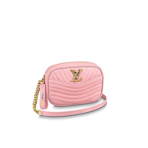 [스페셜오더]LOUIS VUITTON-M53864 루이비통 핑크 송아지 가죽 뉴 웨이브 카메라백