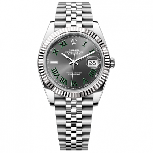 [스페셜오더][CLEAN Factory]ROLEX-롤렉스 데이트저스트 904L 스틸 쥬빌리 슬레이트 다이얼 워치 41mm