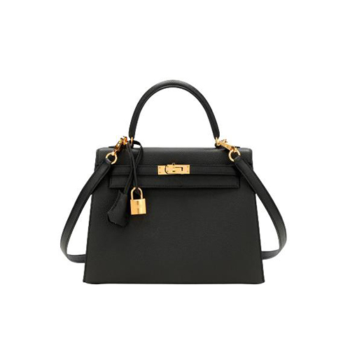 [스페셜오더]HERMES-에르메스 Black 골드 장식 Epsom Kelly 켈리 백 25CM