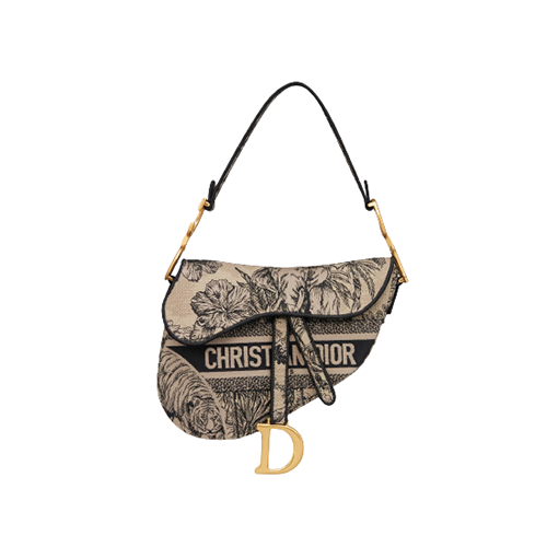 [스페셜오더]CHRISTIAN DIOR-M0446 디올 베이지 멀티컬러 Toile de Jouy Voyage 자수 SADDLE 백 25CM