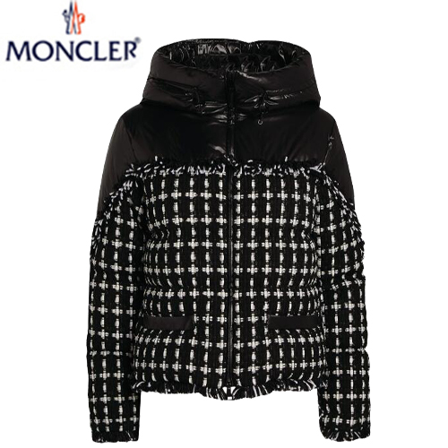 MONCLER-12135 몽클레어 블랙 트위드 Ginavelle 패딩 여성용