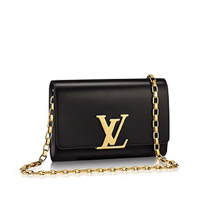 [스페셜오더]LOUIS VUITTON-M94335 루이비통 블랙 소프트 레더 체인 루이즈 GM 