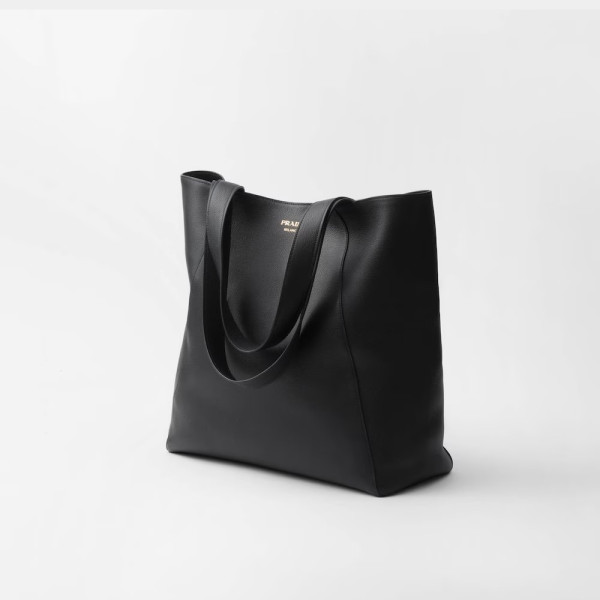 [스페셜오더]PRADA-2VG122 프라다 블랙 가죽 토트백 38cm