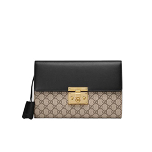 [스페셜오더]GUCCI-432125 9769 구찌 Padlock GG 수프림 클러치 블랙 