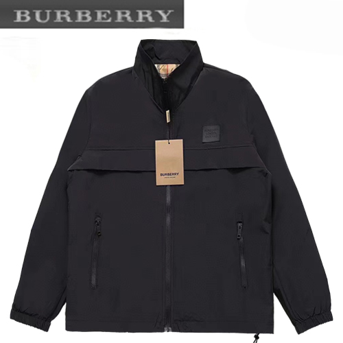 BURBERRY-09041 버버리 블랙 나일론 바람막이 재킷 남여공용