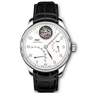 [스페셜오더]IWC-아이더블유씨 포르투기저 투르비옹 미스테르 레트로그레이드 스틸 워치 44mm