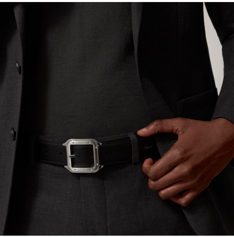 [스페셜오더]Cartier-L5000733 까르띠에 산토스 드 까르띠에 벨트 블랙 은장