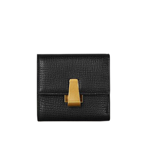 [스페셜오더]BOTTEGA VENETA-576637 보테가 베네타 네로 카프스킨 팔멜라토 미니 콘티넨탈 지갑