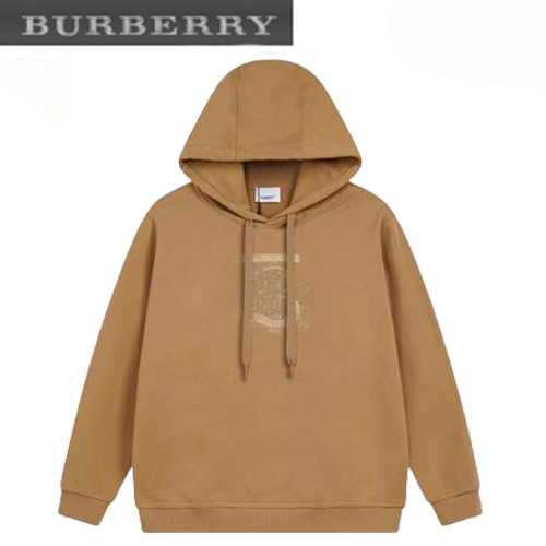 BURBERRY-08132 버버리 베이지 아플리케 장식 후드 티셔츠 남성용