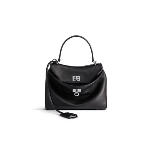 [스페셜오더]BALENCIAGA-795456 발렌시아가 블랙 실버 로데오 미니 핸드백 23cm