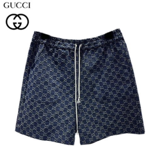 GUCCI-05302 구찌 네이비 구찌 X 노스페이스 콜라보 더블 G 쇼츠 남여공용