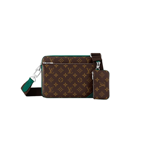 [스페셜오더]LOUIS VUITTON-M12766 루이비통 그린 모노그램 마카사르 트리오 메신저