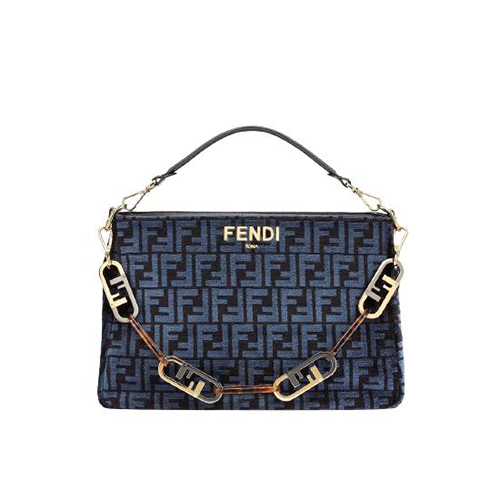 [스페셜오더]FENDI-8BR805 펜디 다크 블루 O Lock Zip 숄더 백