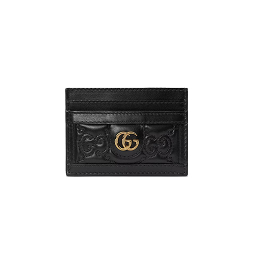 [스페셜오더]GUCCI-723790 1000 구찌 블랙 GG 마틀라세 카드 케이스